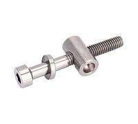 Alomejor Tornillos Titanio Bicicleta,Ligero y Resistente a la corrosión,tija sillín Tornillo,M5x30/35/40mm Cabeza Redonda,for Ciclistas montaña Carretera reparación rápida