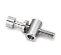 Alomejor Tornillos Titanio Bicicleta,livianos y Resistentes,Tornillos para tija sillín M5 30 35 40mm for Ciclistas montaña Carretera Plegables escenarios Viaje competición Diario