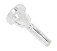 Alomejor Trainador de Labios de Barítono Plateado Plateado de Trombón con Estuche de Protección Compacta para Principiantes a Músicos Avanzados