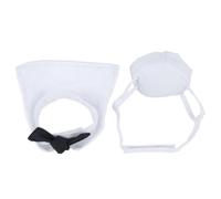 Alomejor Traje de Marinero para Mascotas Conjunto de Capa y Sombrero Ajustable de Algodón para Decoración Navideña, Disfraz Lindo y único para Gatos Gatitos, Tela Accesorios para Eventos Festivos
