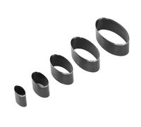 Alomejor Troquel de Corte con Hojas Incisivas, Juego de Troqueles de Corte de Cuero para Manualidades de Cuero, Opciones de Tamaño Versátiles, Juego de 5 Piezas para Capas de Telas y Arcilla