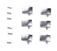 Alomejor Tuerca de Bloqueo de Cuerdas para Guitarras Eléctricas, Excelente Artesanía, Agarre Seguro de Cuerdas, Pieza de Repuesto Ideal para Músicos, 6 uds. (SILVER)