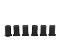 Alomejor Tuercas de Pozo de Goma de Latón Duraderas, 6 uds., para Pernos de Parabrisas en Motocicletas, Kayak, Canoa, Barcos