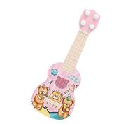 Alomejor Ukelele de Juguete para Niños Pequeños, Mini Instrumento Musical de 4 Cuerdas para Tocar, con un Bonito Diseño Temático, Juguete Educativo para Niños. (Patrón de Osito)