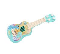 Alomejor Ukelele Educativo para Niños Pequeños, Juguete de Guitarra, Instrumento de Aprendizaje Duradero para Niños, Plástico de 10,2x3,7 Pulgadas (patrón de Dinosaurio)