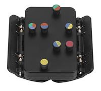 Alomejor Ukulele Clip-on Tuner with Learning Chords Guide - Beginner Ukulele Practice Assistant Tool, Easy-to-Use Uke Accessories for Kids and Adults, Black