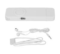 Alomejor USB MP3 Player 8GB Player de Música Portátil con Diafragma de Altavoces de Decodificación sin Pérdidas para Correr Gimnasios (White)