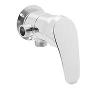 Alomejor Válvula Angular de Aleación de Zinc, Desviador de Ducha Suave para Ducha de Mano de Montaje en Pared, Válvula Adaptadora de 3 Vías G1/2 Pulgadas
