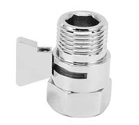 Alomejor Válvula de Ahorro de Agua Válvula de Cierre de Ducha Resistente con Manija de Palanca, de Cierre de Resistencia a la Presión para Baño, Latón