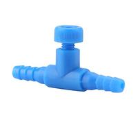 Alomejor Válvula de Aire para Acuario, Kit de Válvula de Control de Flujo de Aire de Plástico para Manguera de 4 Mm, Paquete de 10, Rotación de 90 Grados para Gestión de Oxígeno en Peceras
