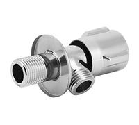 Alomejor Válvula de ángulo, Válvula de Parada de Agua Triangular de Cobre Duradera para Baño, Cocina, 1 Cubierta Decorativa, Instalación Roscada