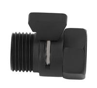 Alomejor Válvula de Cabezal de Ducha de Latón Negro Control de Agua de Fácil Instalación para Baño G1/2 Pulgadas para Hotel en Casa (1 X Válvula de Cabezal de Ducha)