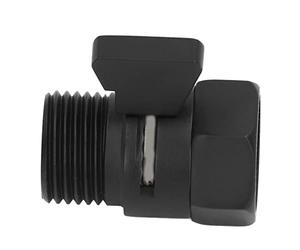 Alomejor Válvula de Cabezal de Ducha de Latón Negro Control de Agua de Fácil Instalación para Baño G1/2 Pulgadas para Hotel en Casa (1 X Válvula de Cabezal de Ducha)