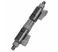 Alomejor Válvula de Control de Agua para Acuario, Conector de Liberación Rápida Duradero para Sistemas de Peceras, Material ABS, 1 Unidad (K-12/16mm)
