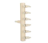 Alomejor Válvula Divisora de Interruptor Ajustable de Plástico, 2 uds., para Desviador de Bomba de Aire de Acuario, Operación Conveniente para Tanques de Peces (6 Cabezas)