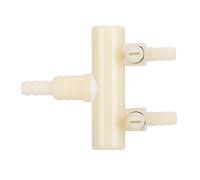 Alomejor Válvula Divisora de Interruptor Ajustable de Plástico, 2 uds., para Desviador de Bomba de Aire de Acuario, Operación Conveniente para Tanques de Peces (2 Cabezas)