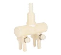 Alomejor Válvula Divisora de Interruptor Ajustable de Plástico, 2 uds., para Desviador de Bomba de Aire de Acuario, Operación Conveniente para Tanques de Peces (2 Cabezas)