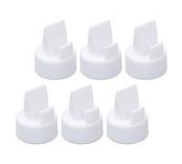 Alomejor Válvulas de Ventilación Precisas, Paquete de 6 con Lengüeta de Tracción para Extractores de Leche S2 S1 9 Plus, Piezas de Repuesto de Silicona, Modelos Compatibles, Válvulas de Ventilación