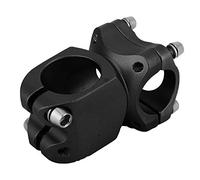 Alomejor Vástago de Bicicleta de Montaña de Aleación de Aluminio, Accesorio Duradero para Ciclismo de Carretera para Manillar de 25,4mm (25.4 Potencia corta-Negro)