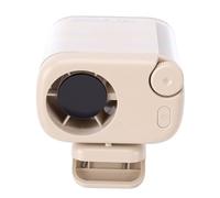 Alomejor Ventilador de Cintura Portátil con Clip Ajustable Transparente Portátil para Actividades Al Aire Libre Giratorio de 360° Albaricoque