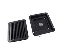 Alomejor Ventilador de Coche a Prueba de Polvo de 12 V, Escape de Viento Fuerte para RV, Camión, Accesorios para Caravanas, Negro, 1 Unidad