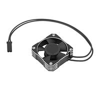 Alomejor Ventilador de Refrigeración de Motor de 35 Mm, Pequeño Ventilador de Refrigeración de Plástico de Aluminio Ligero con Conector JST para Motor sin Escobillas con Sensor de Coche (SILVER)