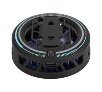 Alomejor Ventilador de Refrigeración para Teléfonos Móviles con Tecnología Semiconductora para Juegos y Streaming, Compacto y Duradero (BLACK)