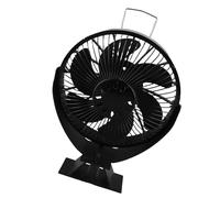 Alomejor Ventiladores para Chimenea Silenciosos de 6 Aspas Accionados por Calor con Cubierta de Seguridad para Estufa de Leña, Cenador con Calefacción