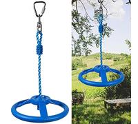 Alomejor Volante de Escalada para Niños Al Aire, Volante de Inercia para Entrenamiento, Juguete de Columpio Duradero para Jugar en el Jardín, Adecuado para Niños y Adultos, Hecho de Plástico (Blue)