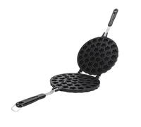 Alomejor Waffle Maker Pan Aleación de Aluminio Resistente Al Calor Forma de Pétalo Herramienta para Hornear para Cocina