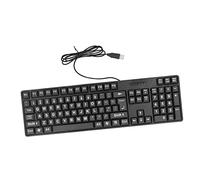 Alomejor Wired Large Print Keyboard, 104 Keys Design