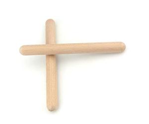 Alomejor Woodbroke Rhythm Stick para Niños, Triunfos de Audio Transparentes, Instrumentos Educativos de Agitación para Cursos de Música Escolar (1 par)