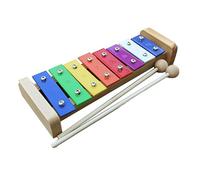 Alomejor Xilófono de 8 Notas, Instrumento Musical Multifuncional para Niños, Juguete para Tocar en Grupo, Aluminio