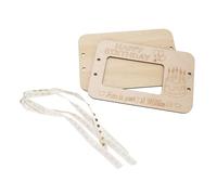 Alomejor Your First Million Cartera de Madera Inspiradora para Dinero en Efectivo y Tarjetas Cumpleaños y Bodas Material Ecológico para Amigos Familiares (Tipo de Pastel)