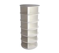 Alomejor Zapatero Giratorio, Torre Duradera, Organizador de Zapatos de 360 Grados para Entrada, Sala de Estar de Material PVC (6 Capas)