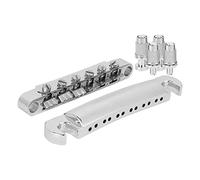 Alomejor Zinklegation Silver E -gestalt Bridge 12 Cuerda Exterior Brillante Exterior Hermosos Tonos de Guitarra para los Entusiastas de la Guitarra