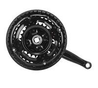 Alomejor1 Juego de bielas de Bicicleta de montaña de 170 mm con Cubierta de Cadenas para Acero de Alto Carbono 24-34-42T Diente Rueda Dentada Trasera