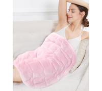 Alomidds Manta con peso de 7 libras para adultos, acogedora manta transpirable con peso, manta pequeña con peso de viaje, almohadilla de regazo pesada para sofá, rosa, 29 x 24 pulgadas