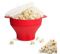 alomitas De Maíz Para Microondas, Máquina Para Hacer Palomitas De Maíz De Silicona Para Microondas, Contenedor De Palomitas De Maíz Plegable De Silicona,Hogar, Cocina, Rojo