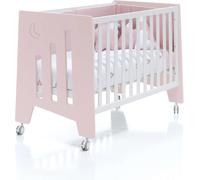 Alondra Cuna bebé rosa convertible en escritorio 60x120 cm (2en1)