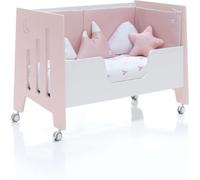 Alondra Cuna-cama-escritorio (4en1) de 60x120cm rosa