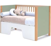 Alondra Cuna colecho 60x120 cm convertible (3en1) madera/verde-oliva