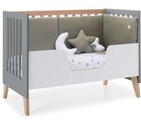 Alondra Cuna colecho-cama-escritorio 60x120 cm (4en1) madera/antracita