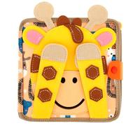 Alongen Busy Board Montessori Juguetes a partir de 1, 2 y 3 años, tabla de actividad de fieltro suave, juguete sensorial para educación temprana y viajes, actividades de aprendizaje preescolar, regalo