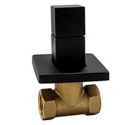Aloni Quadro Grifo Empotrado 1/2x1/2 Mate Negro