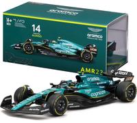 ALONSO ASTON MARTIN F1 Modelo De Coche Nr 14 Con CASCO 2023 12cm 1/43 Bburago