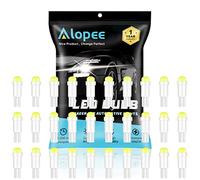 Alopee 30 Unidades Bombillas T5 LED 12V para Interior Panel de Instrumentos de Coche - (Tablero, Cúpula, Puertas, Maletero) - Compatible con Modelos 74/73/70/37/17/2721/2723 - Luz Blanca