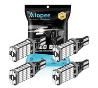 Alopee - 4-Pack 921 912 922 T15 W16W Brillant Red 12V-18V Sin Polaridad Canbus Sin Errores 4014 45SMD Bombillas LED para el Centro del Automóvil Alto Soporte Parar Luces de Freno Luces de Cola