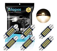 ALOPEE 6PCS 1.61" 41mm Blanca Cálida LED Festoon Car Bulb Para 211-2 569 578 Matrícula Dome Mapa Puerta Luz De Cortesía 2016 Chipset 9SMD Sin Polaridad Canbus Error Free 3000K