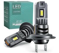 Alopee H7 LED Código Bombilla con Ventilador de refrigeración 12V 10 000LM 6500K Blanco-600% más Brillante Que el halógeno, Plug N Play Kit de Conversión 1:1-50 000 Horas de Vida-Lote de 2